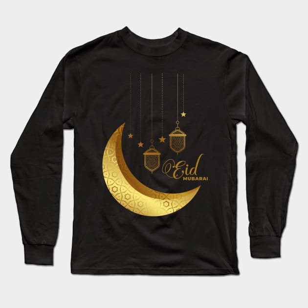 Eid MUBARAK Long Sleeve T-Shirt by EGYPTIAN PHARAOH